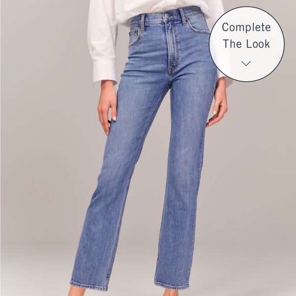 Ultra high rise ankle straight jeans - Picture 5 of 5
